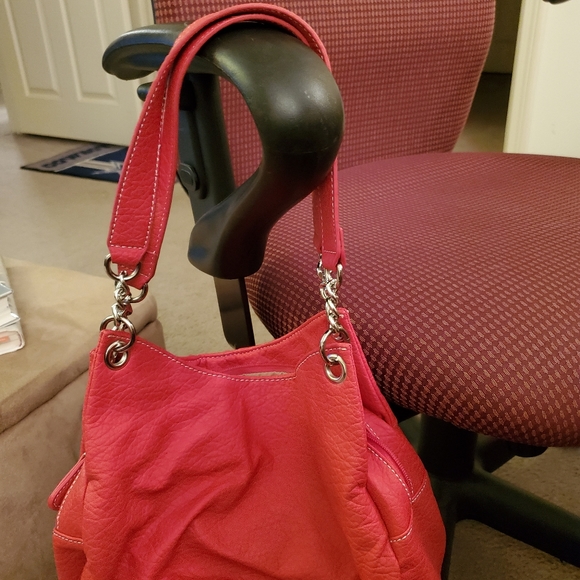 Red nine west shoulder bag - Picture 3 of 3